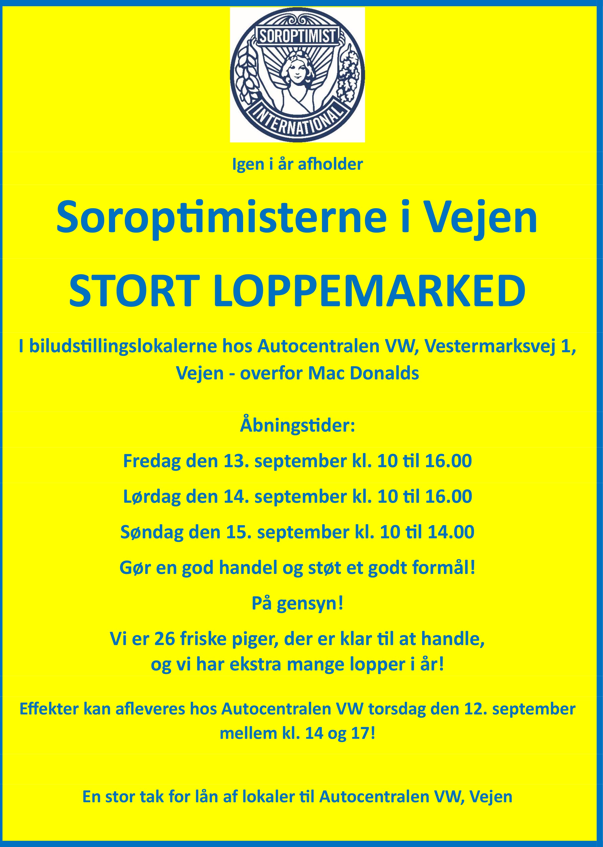 Soroptimisterne - loppemarked - 2024