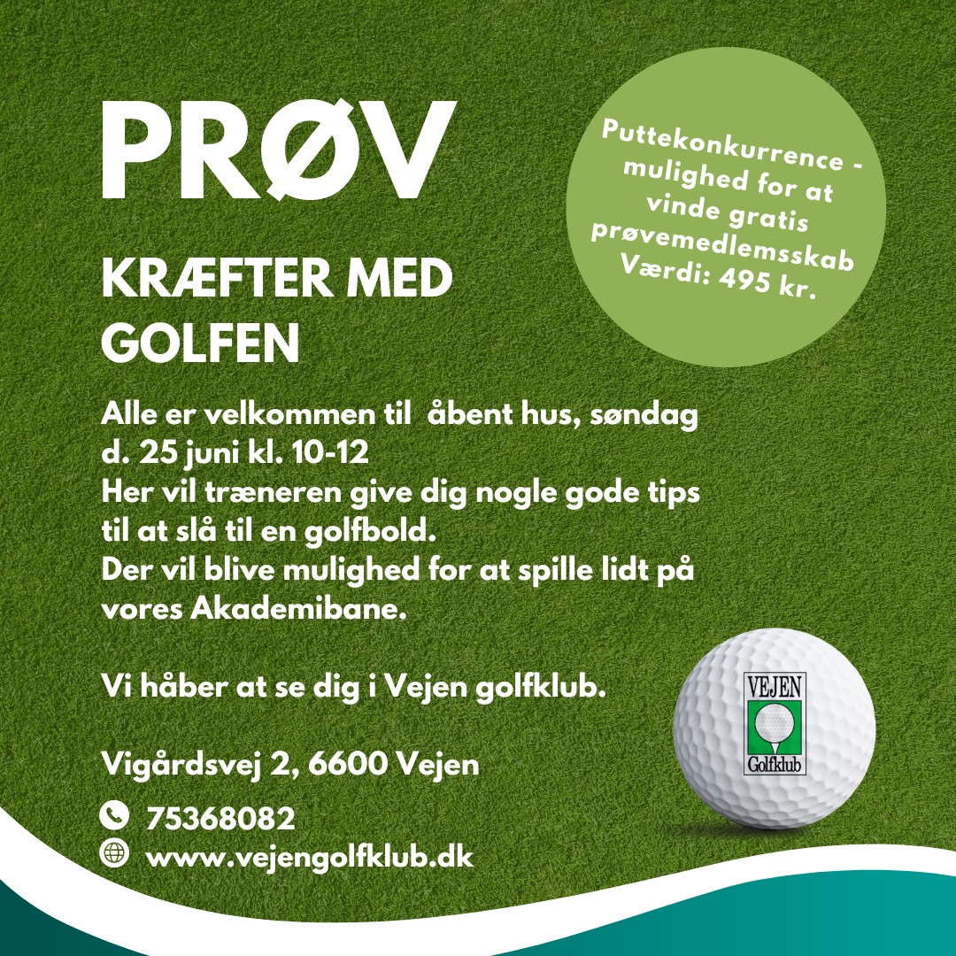 Vejen Golfklub - åbent hus