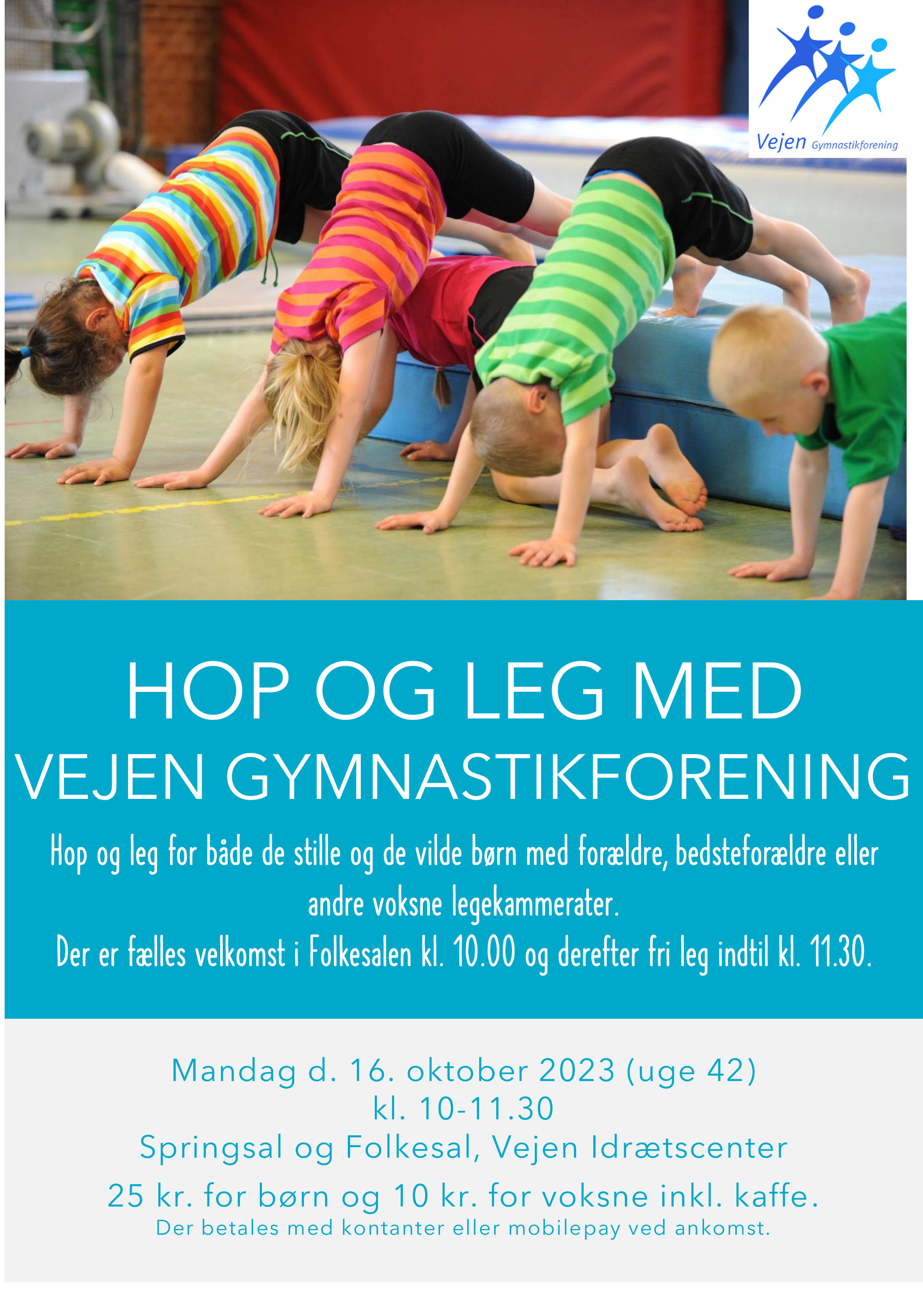 Vejen Gymnastikforening - hop og leg - uge 42 2023