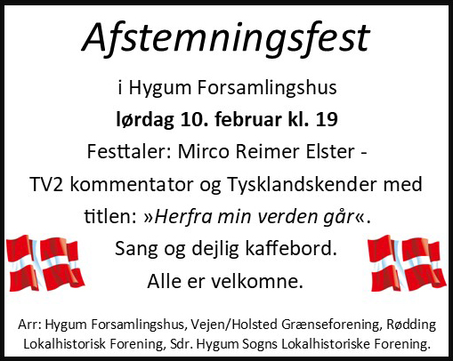 Afstemningsfest - Sdr. Hygum