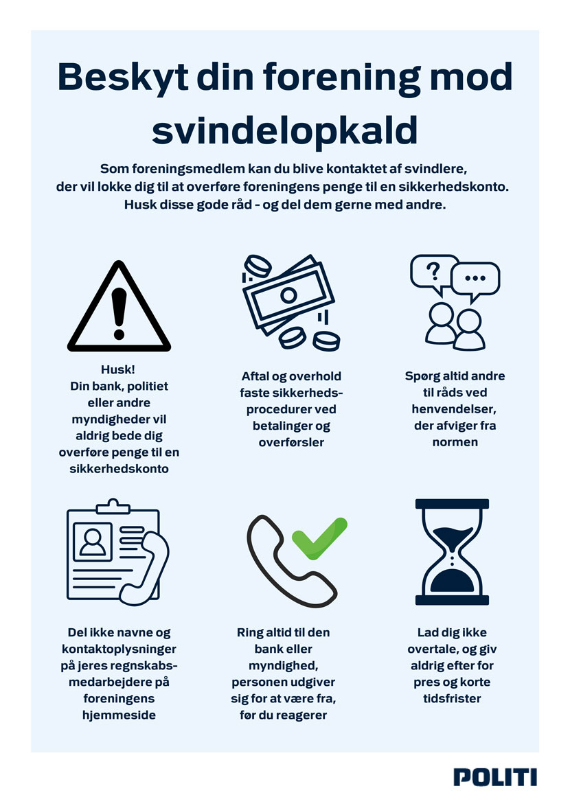 beskyt din forening plakat