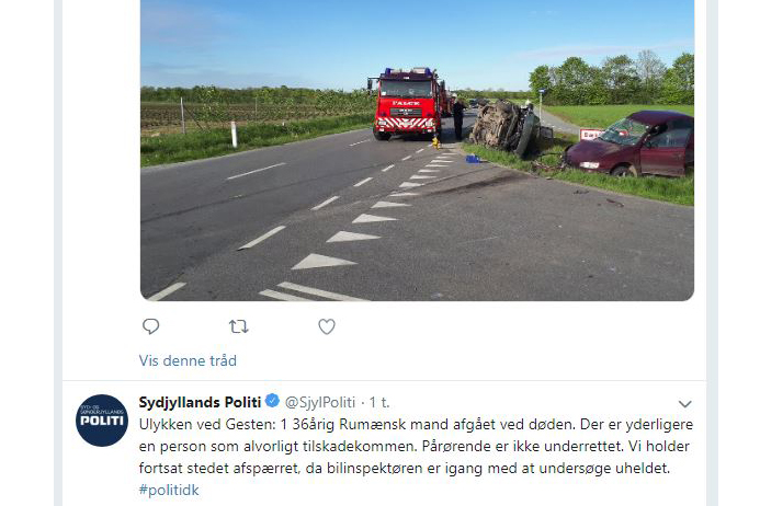 udklip dødsulykke