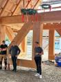 Pavillonen er rejst